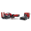 BRUDER 02774 MAN TGA TRUCK WITH LOW LOADER TRAILER AND MANITOU TELEHANDLER KOUREAS TOYS