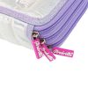 NICE 19025 GIRABRILLA UNICORN PUFFER PENCIL CASE 3 ZIP PURPLE - Image 4