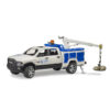 BRUDER 02509 RAM 2500 SERVICE TRUCK WITH ROTATING BEACON LIGHT - Image 3