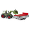 BRUDER 02182 FENDT VARIO 211 WITH FRONTLOADER AND TIPPING TRAILER - Image 3