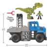BRAND GVV50 JURASSIC WORLD BREAK OUT DINO HAULER, VEHICLE SET WITH THRASHING DINOSAUR FIGURE - Image 2