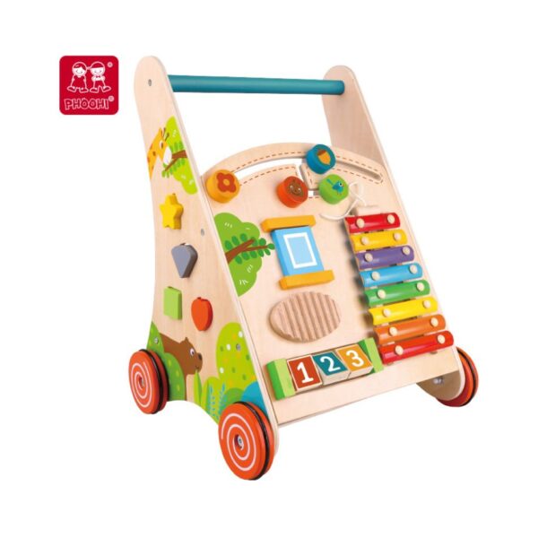 PHOOHI PH03A014 WOODEN JUNGLE BABY LEARNING WALKER KOUREAS TOYS