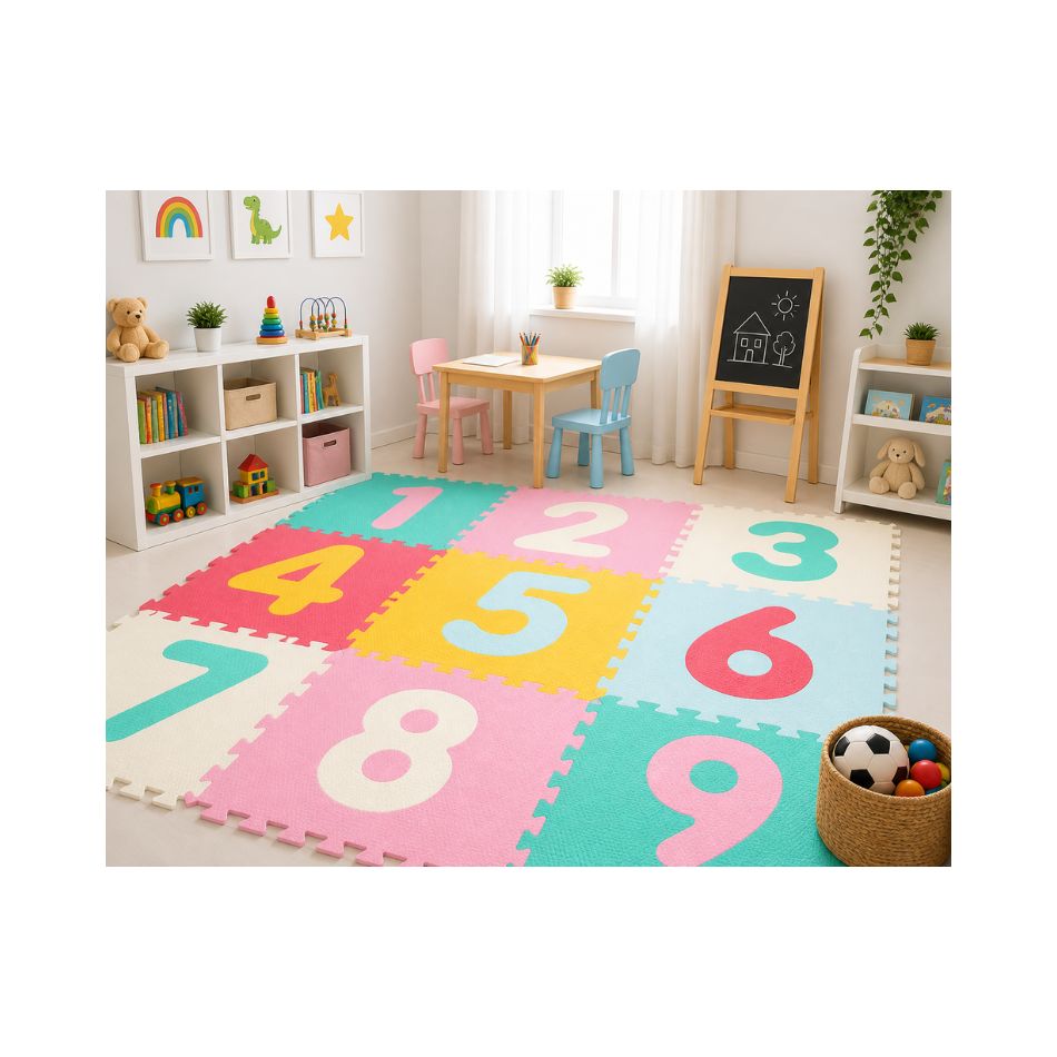 MIX NUMBER FLOOR PUZZLE MAT KOUREAS TOYS