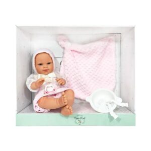 BABY DOLL WHITE PLUMETI PINK KOUREAS TOYS