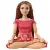 BRAND GXF07 BARBIE NEW PERFORMANCE MOVES PINK DYE PANTS RED HAIR CURVY DOLL - Image 2