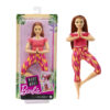 BRAND GXF07 BARBIE NEW PERFORMANCE MOVES PINK DYE PANTS RED HAIR CURVY DOLL