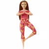 BRAND GXF07 BARBIE NEW PERFORMANCE MOVES PINK DYE PANTS RED HAIR CURVY DOLL - Image 4