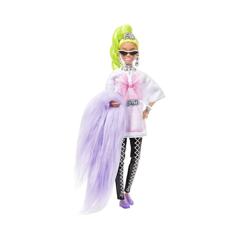 BARBIE HDJ44 EXTRA DOLL #11 WITH NEON GREEN HAIR & ACCESSORIES KOUREAS TOYS