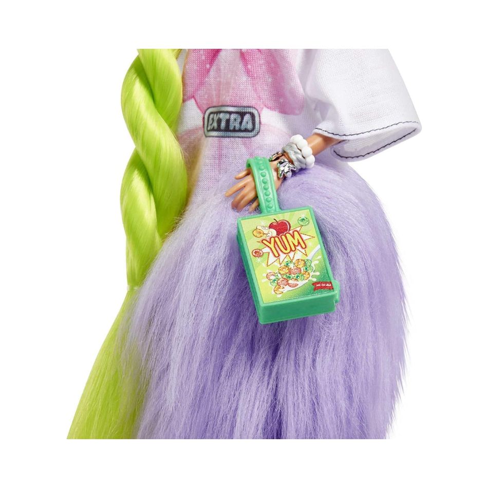 BARBIE HDJ44 EXTRA DOLL #11 WITH NEON GREEN HAIR & ACCESSORIES KOUREAS TOYS