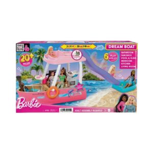 BRAND HJV37 BARBIE PINK DREAM BOAT PLAYSET KOUREAS TOYS