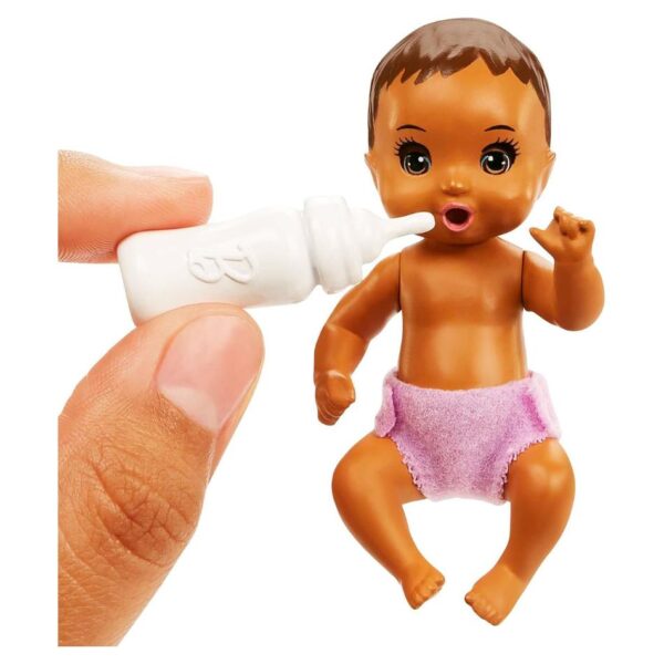 BRAND HJY34 BARBIE SKIPPER BABYSITTERS INC CRIB PLAYSET WITH DOLL, BABY DOLL WITH SLEEPY EYES, FURNITURE & ACCESSORIES KOUREAS TOYS