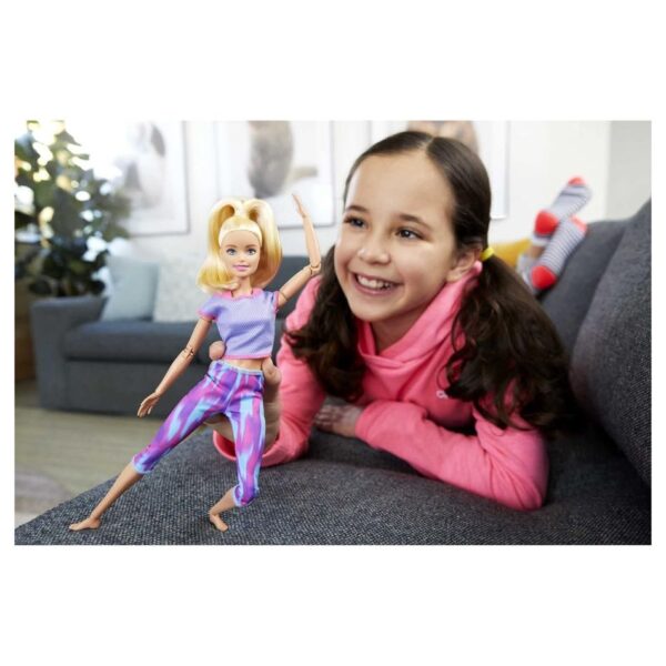 BRAND GXF04 BARBIE MADE TO MOVE DOLL WITH 22 FLEXIBLE JOINTS & LONG BLONDE PONYTAIL WEARING ATHLEISURE-WEAR KOUREAS TOYSBRAND GXF04 BARBIE MADE TO MOVE DOLL WITH 22 FLEXIBLE JOINTS & LONG BLONDE PONYTAIL WEARING ATHLEISURE-WEAR KOUREAS TOYS