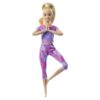 BRAND GXF04 BARBIE MADE TO MOVE DOLL WITH 22 FLEXIBLE JOINTS & LONG BLONDE PONYTAIL WEARING ATHLEISURE-WEAR KOUREAS TOYS