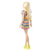 BRAND HPF73 BARBIE FASHIONISTAS DOLL 197 BLONDE DOLL WITH RAINBOW DRESS AND BRACES KOUREAS TOYS