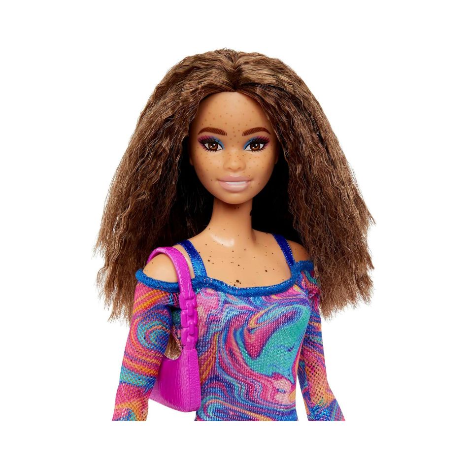 BRAND HJT03 BARBIE FASHIONISTAS DOLL 206 WITH CRIMPED HAIR AND FRECKLES KOUREAS TOYS