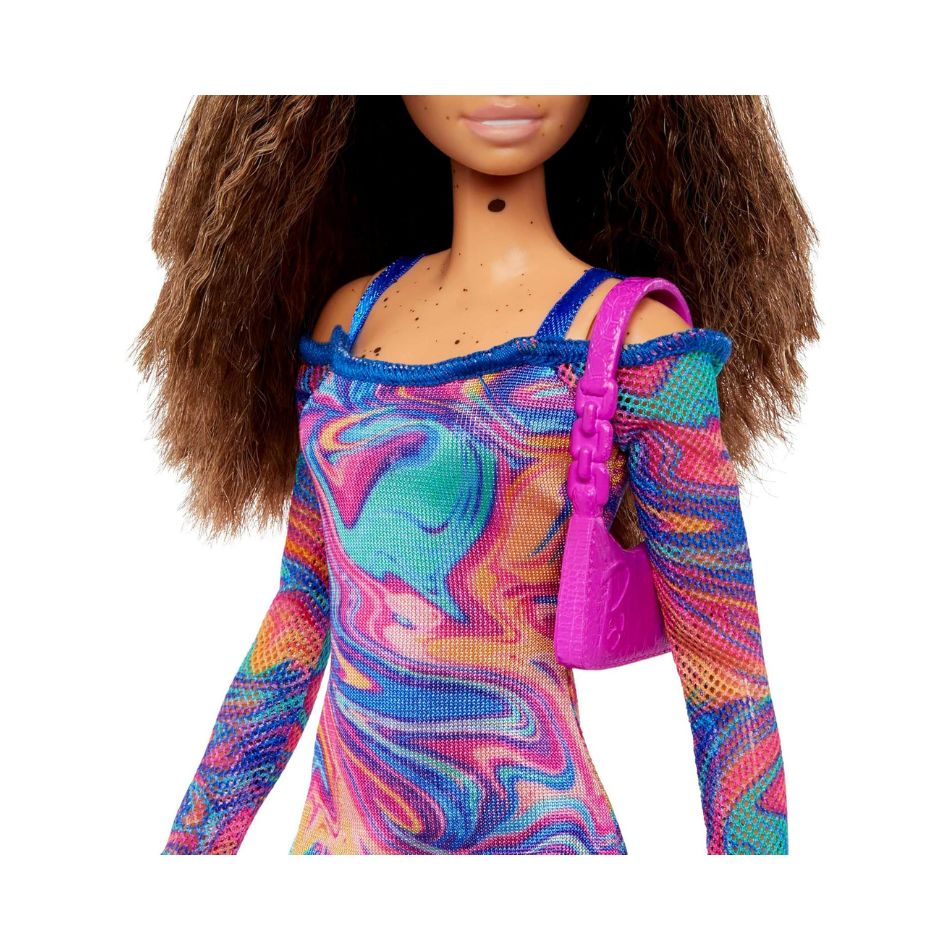 BRAND HJT03 BARBIE FASHIONISTAS DOLL 206 WITH CRIMPED HAIR AND FRECKLES KOUREAS TOYS