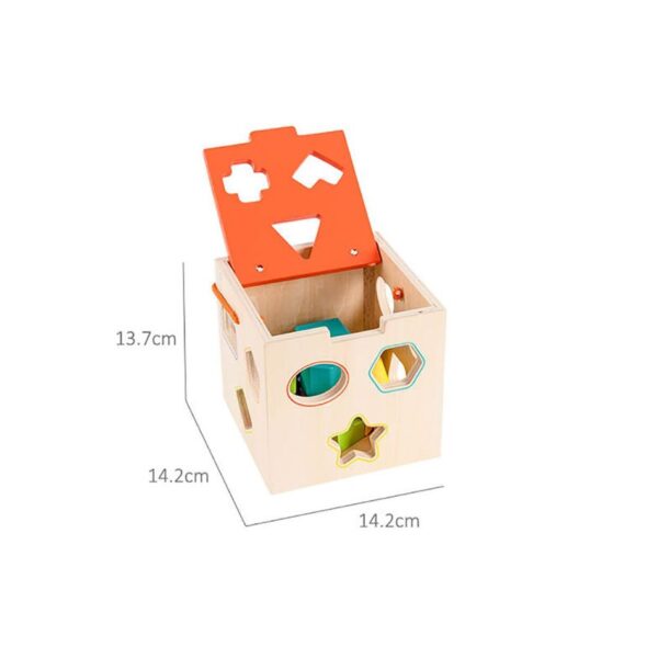 PHOOHI PH05M015 WOODEN CLASSIC SORTING CUBE KOUREAS TOYS