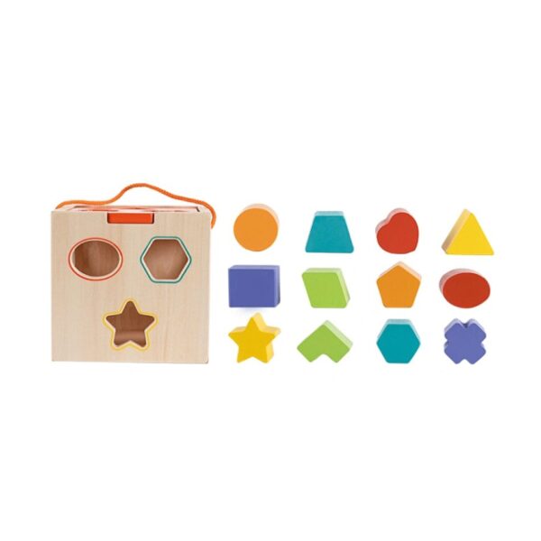 PHOOHI PH05M015 WOODEN CLASSIC SORTING CUBE KOUREAS TOYS