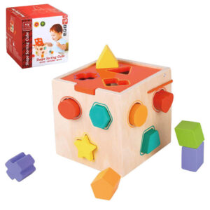 PHOOHI PH05M015 WOODEN CLASSIC SORTING CUBE KOUREAS TOYS