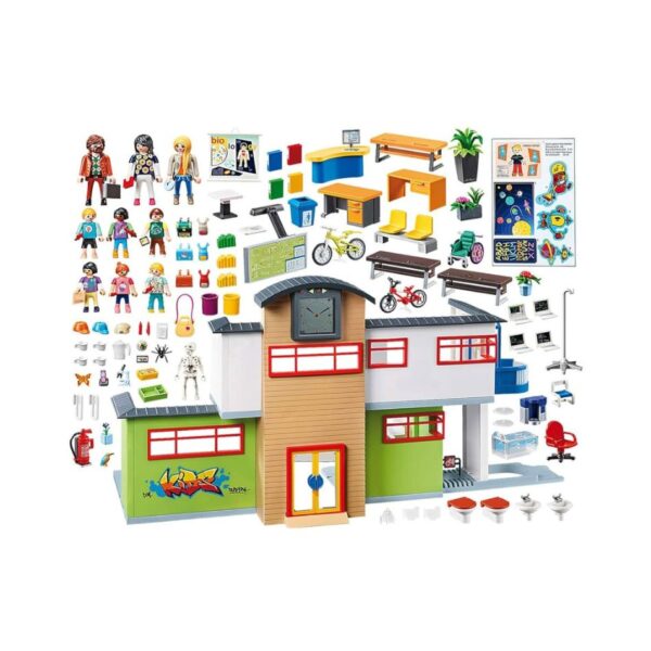 PLAYMOBIL 9453 FURNISHED SCHOOL BUILDING KOUREAS TOYS