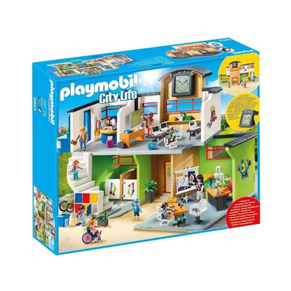 PLAYMOBIL 9453 FURNISHED SCHOOL BUILDING KOUREAS TOYS
