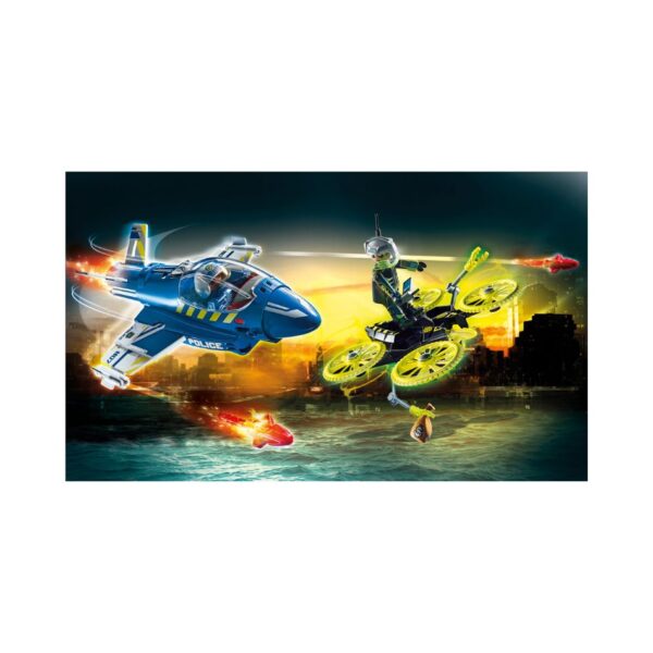 PLAYMOBIL 70780 DRONE CHASE BY POLICE JET KOUREAS TOYS