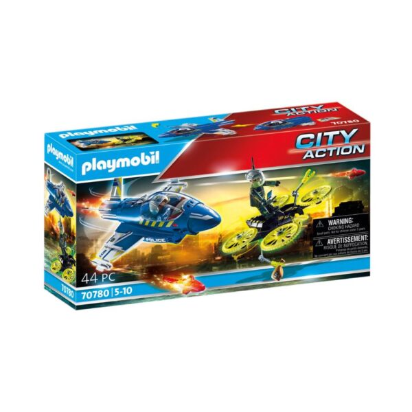 PLAYMOBIL 70780 DRONE CHASE BY POLICE JET KOUREAS TOYS