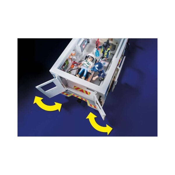 PLAYMOBIL 70936 CITY ACTION US AMBULANCE: FIRST AID VEHICLE KOUREAS TOYS