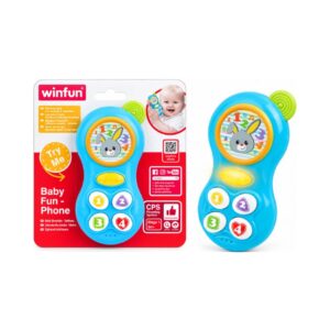WINFUN 000638 BABY FUN PHONE WITH SOUNDS & LIGHTS KOUREAS TOYS