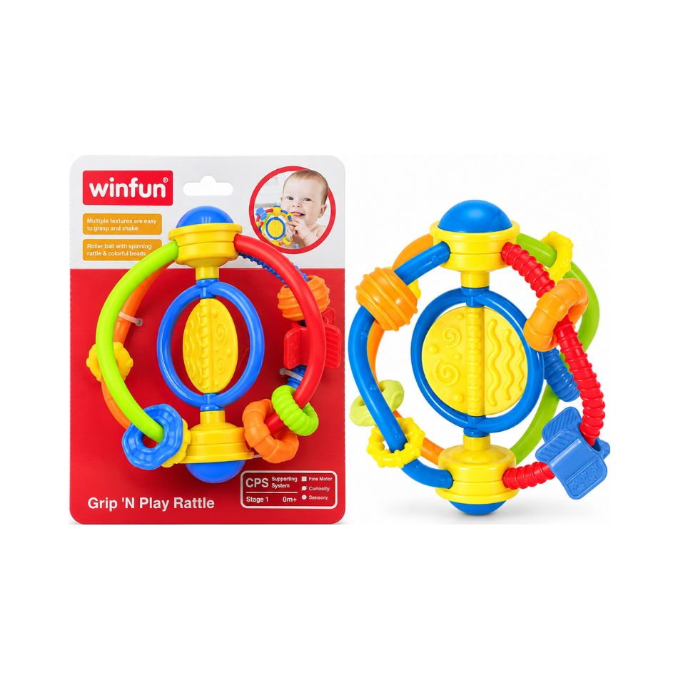 WINFUN 000233 GRIP 'N PLAY RATTLE KOUREAS TOYS