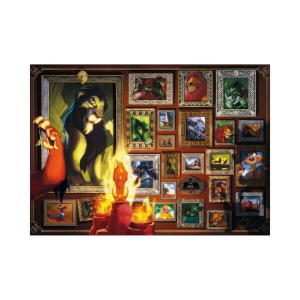 RAVENSBURGER 16524 1000 Pcs PUZZLE DISNEY VILLAINOUS - SCAR KOUREAS TOYS