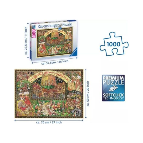RAVENSBURGER 16809 1000 Pcs PUZZLE WINDSOR WIVES KOUREAS TOYS