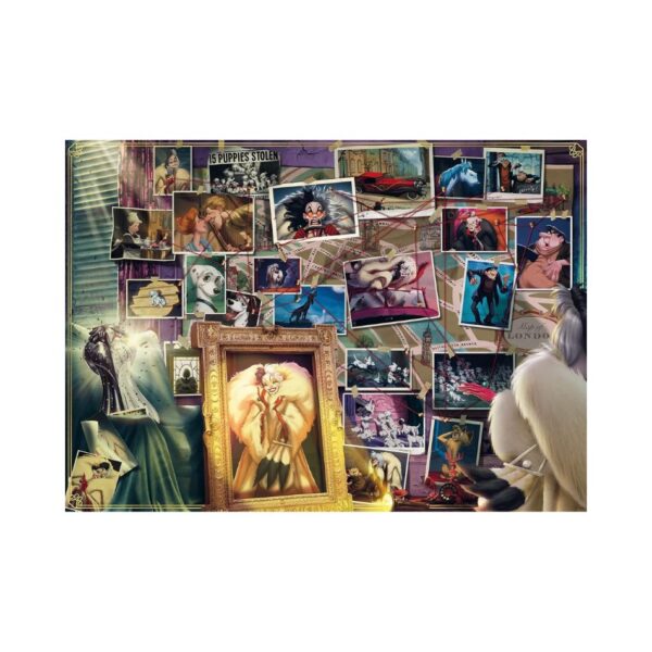 RAVENSBURGER 16886 1000 Pcs PUZZLE DISNEY VILLAINOUS - CRUELLA DE VIL KOUREAS TOYS