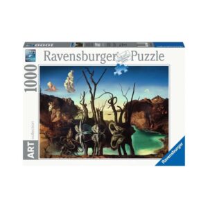 RAVENSBURGER 17180 1000 Pcs PUZZLE DALI: SWANS REFLECTING ELEPHANTS KOUREAS TOYS