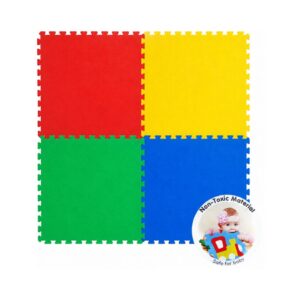 FLOOR PUZZLE MAT (RED-YELLOW-GREEN-BLUE) KOUREAS TOYS