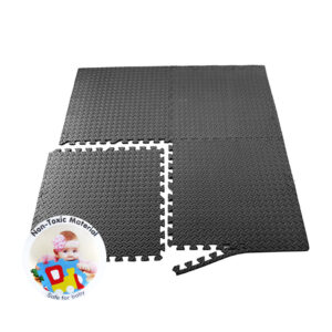 MULTIPURPOSE PUZZLE FLOOR MAT BLACK KOUREAS TOYS