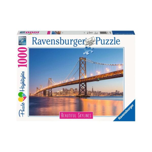 RAVENSBURGER 14083 1000 Pcs PUZZLE SAN FRANCISCO KOUREAS TOYS