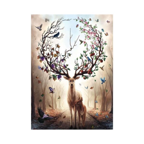 RAVENSBURGER 15018 1000 Pcs PUZZLE MAGICAL DEER KOUREAS TOYS