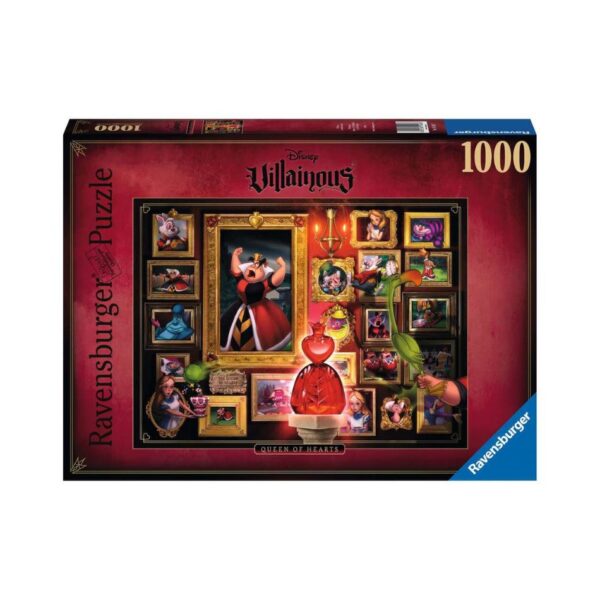 RAVENSBURGER 15026 1000 Pcs PUZZLE DISNEY VILLAINOUS - QUEEN OF HEARTS KOUREAS TOYS
