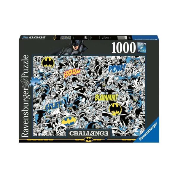 RAVENSBURGER 16513 1000 Pcs PUZZLE CHALLENGE - DC COMICS BATMAN KOUREAS TOYS