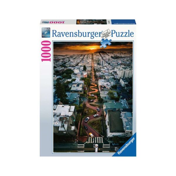 RAVENSBURGER 16732 1000 Pcs PUZZLE SAN FRANCISCO LOMBARD STREET KOUREAS TOYS