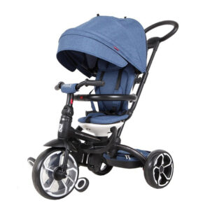 Q-PLAY PRIME 6-IN-1 TRIKE BLUE RIDE TRICYCLE HANDLE BIKE TODDLER 501-T561 KOUREAS TOYS