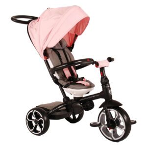 Q-PLAY PRIME 6-IN-1 TRIKE PINK RIDE TRICYCLE HANDLE BIKE TODDLER 501-T561 KOUREAS TOYS