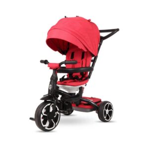 Q- PLAY PRIME 6-IN-1 TRIKE RED RIDE TRICYCLE HANDLE BIKE TODDLER 501-T561 KOUREAS TOYS