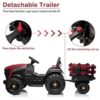12v-7Ah KIDS ELECTRIC TRACTOR WITH TRAILER TD925 KOUREAS TOYS