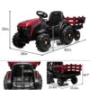 12v-7Ah KIDS ELECTRIC TRACTOR WITH TRAILER TD925 KOUREAS TOYS
