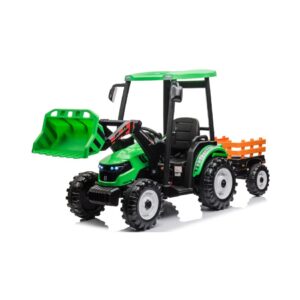 12v-10Ah ROOF KIDS ELECTRIC RIDE ON TRACTOR WITH TRAILER YJ3158B KOUREAS TOYS