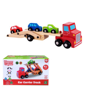 PHOOHI PH05B024 WOODEN CAR CARRIER TRUCK KOUREAS TOYS