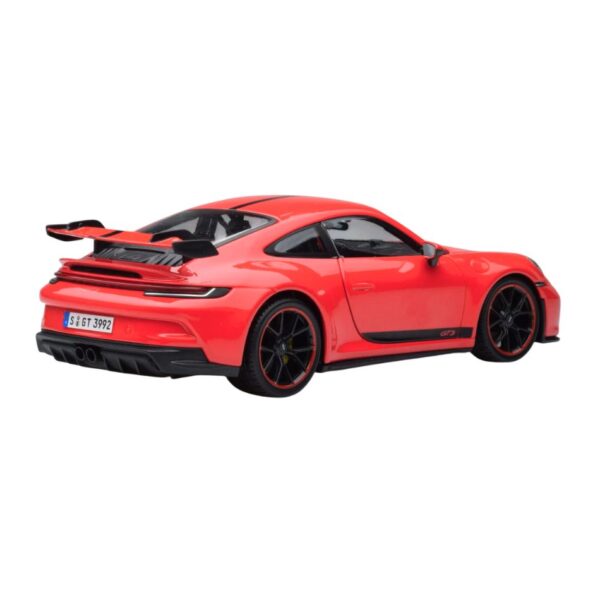 MAISTO 36458 1:18 2022 PORSCHE 911 GT3 WITH STRIPE BLACK KOUREAS TOYS