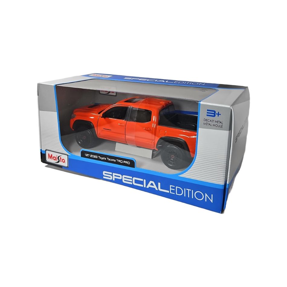 MAISTO 32910 1:27 2023 TOYOTA TACOMA TRD PRO ORANGE KOUREAS TOYS